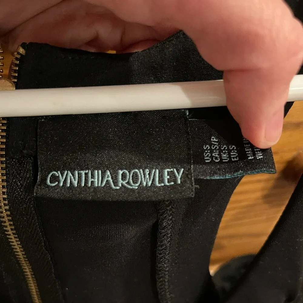 Cynthia Rowley Black Eyelet Lace Mini Dress Small - Picture 7 of 8